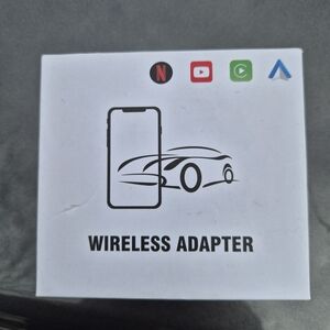 Wireless Adapter for Mobile Car Connectivity - White